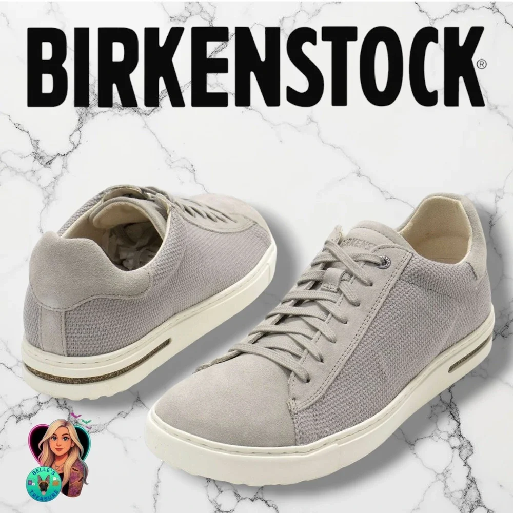 Birkenstock Bend Low Grey Suede Textile Sneakers Casual Shoes Mens 43 US 10 NEW